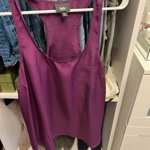 Mossimo Purple Tank Top With Pocket